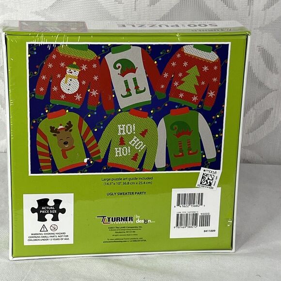 5 for $25| Lang Puzzle Ugly Sweater Party 500 Piece Christmas Puzzle Lang/Turner - Picture 3 of 6
